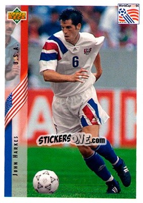 Sticker John Harkes - World Cup USA 1994. Contenders English/Spanish n. 8 - Upper Deck