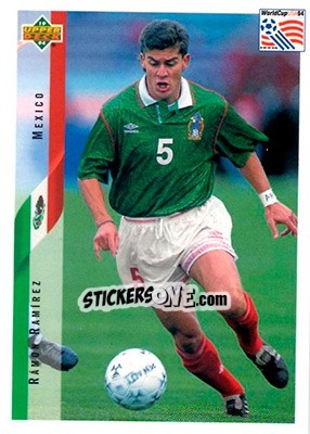 Sticker Ramon Ramirez - World Cup USA 1994. Contenders English/Spanish - Upper Deck