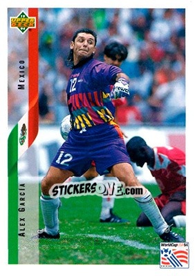 Figurina Alex Garcia - World Cup USA 1994. Contenders English/Spanish - Upper Deck