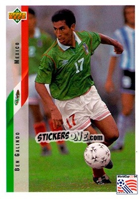 Sticker Ben Galindo - World Cup USA 1994. Contenders English/Spanish - Upper Deck