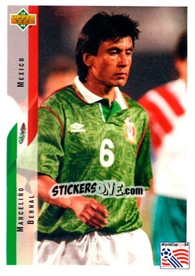 Sticker Marceliño Bernal - World Cup USA 1994. Contenders English/Spanish - Upper Deck