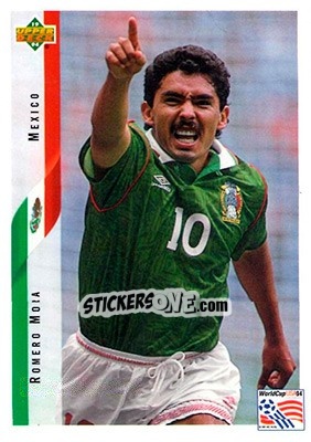 Sticker Romero Mora - World Cup USA 1994. Contenders English/Spanish - Upper Deck
