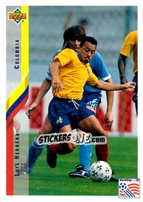 Sticker Luis Herrera - World Cup USA 1994. Contenders English/Spanish - Upper Deck