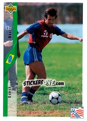 Figurina Dunga - World Cup USA 1994. Contenders English/Spanish - Upper Deck