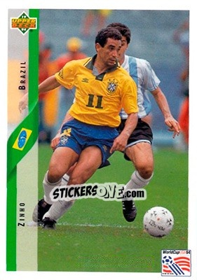 Sticker Zinho - World Cup USA 1994. Contenders English/Spanish n. 74 - Upper Deck
