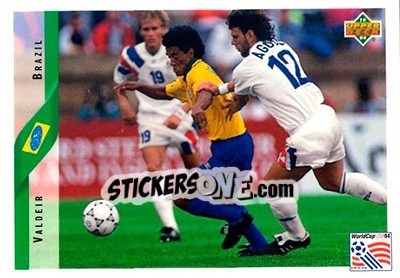 Cromo Valdeir - World Cup USA 1994. Contenders English/Spanish - Upper Deck