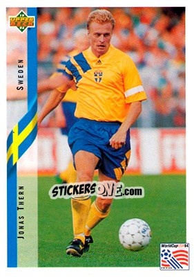 Sticker Jonas Thern - World Cup USA 1994. Contenders English/Spanish n. 92 - Upper Deck