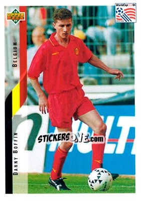 Sticker Danny Boffin - World Cup USA 1994. Contenders English/Spanish - Upper Deck