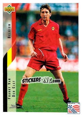 Sticker Franky Van Der Elst - World Cup USA 1994. Contenders English/Spanish n. 107 - Upper Deck