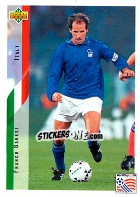 Figurina Franco Baresi - World Cup USA 1994. Contenders English/Spanish - Upper Deck