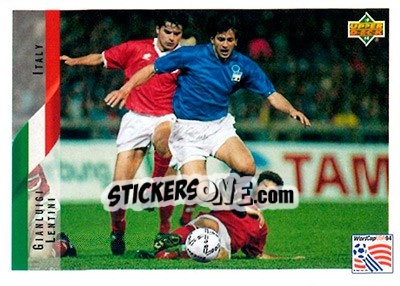 Sticker Gianluigi Lentini - World Cup USA 1994. Contenders English/Spanish n. 159 - Upper Deck