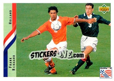 Sticker Frank Rijkaard - World Cup USA 1994. Contenders English/Spanish - Upper Deck