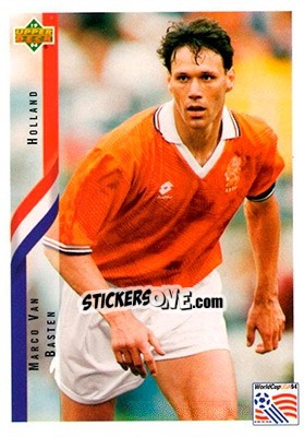 Sticker Marco Van Basten - World Cup USA 1994. Contenders English/Spanish - Upper Deck