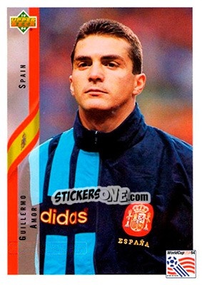 Figurina Guillermo Amor - World Cup USA 1994. Contenders English/Spanish - Upper Deck