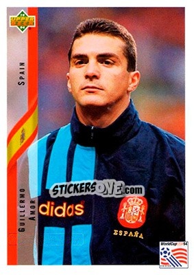 Sticker Guillermo Amor - World Cup USA 1994. Contenders English/Spanish n. 185 - Upper Deck