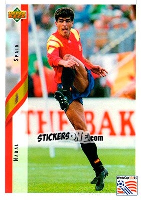 Sticker Nadal - World Cup USA 1994. Contenders English/Spanish - Upper Deck