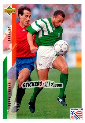 Sticker Terry Phelan - World Cup USA 1994. Contenders English/Spanish n. 203 - Upper Deck