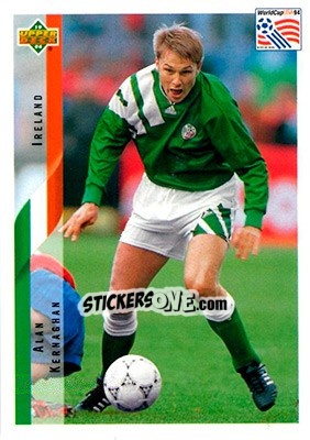 Sticker Alan Kernaghan - World Cup USA 1994. Contenders English/Spanish - Upper Deck