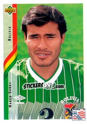 Sticker Marco Sandy - World Cup USA 1994. Contenders English/Spanish n. 216 - Upper Deck