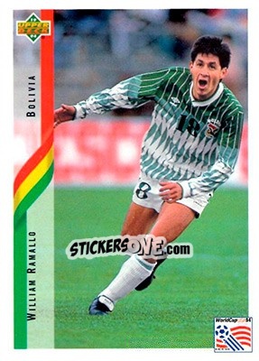 Sticker William Ramallo - World Cup USA 1994. Contenders English/Spanish - Upper Deck