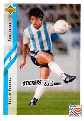 Figurina Sergio Vasquez - World Cup USA 1994. Contenders English/Spanish n. 236 - Upper Deck