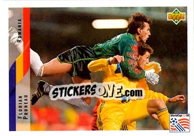 Sticker Florian Pruneau - World Cup USA 1994. Contenders English/Spanish - Upper Deck