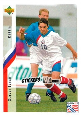 Sticker Sergei Juran - World Cup USA 1994. Contenders English/Spanish - Upper Deck