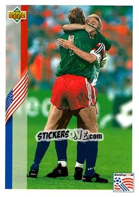 Figurina Keycard - World Cup USA 1994. Contenders English/Spanish - Upper Deck