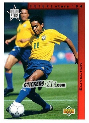 Sticker Elivelton - World Cup USA 1994. Contenders English/Spanish - Upper Deck