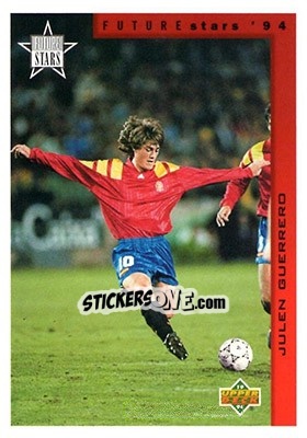 Sticker Julen Guerrero - World Cup USA 1994. Contenders English/Spanish - Upper Deck