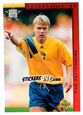Sticker Pär Zetterberg - World Cup USA 1994. Contenders English/Spanish - Upper Deck
