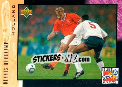 Cromo Dennis Bergkamp - World Cup USA 1994. Contenders English/Spanish - Upper Deck