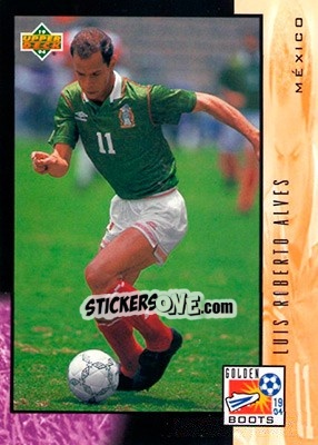 Sticker Luis Roberto Alves - World Cup USA 1994. Contenders English/Spanish - Upper Deck
