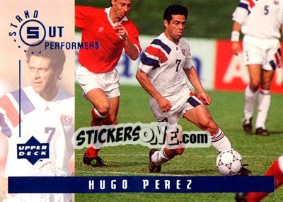 Cromo Hugo Perez - World Cup USA 1994. Contenders English/Spanish - Upper Deck