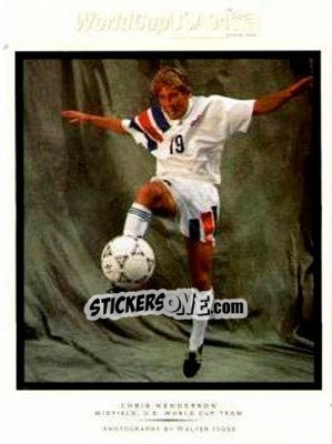 Sticker Chris Henderson - World Cup USA 1994. Contenders English/Spanish - Upper Deck