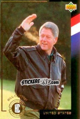 Sticker Bill Clinton - World Cup USA 1994. Contenders English/Spanish n. C1 - Upper Deck