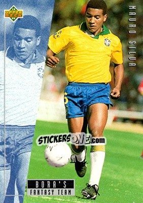 Sticker Mauro Silva - World Cup USA 1994. Contenders English/Spanish - Upper Deck