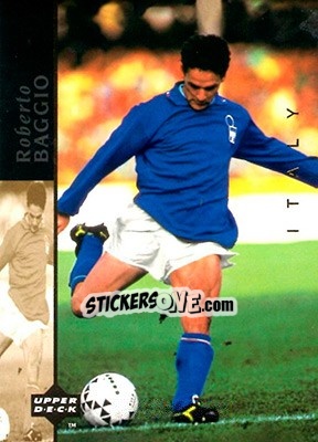 Sticker Roberto Baggio - World Cup USA 1994. Contenders English/Spanish n. WCS1 - Upper Deck
