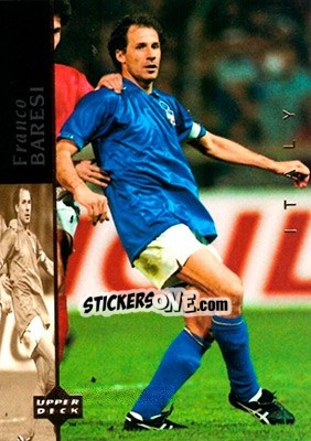 Sticker Franco Baresi - World Cup USA 1994. Contenders English/Spanish - Upper Deck