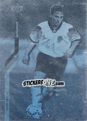 Sticker Thomas Hässler - World Cup USA 1994. Contenders English/Spanish - Upper Deck