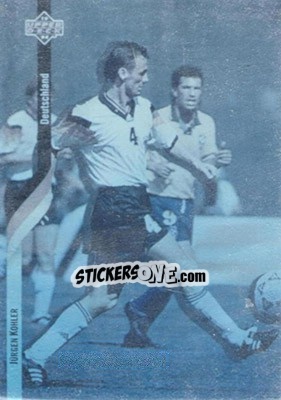 Sticker Jürgen Kohler - World Cup USA 1994. Contenders English/Spanish - Upper Deck