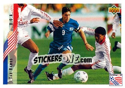 Figurina Tab Ramos - World Cup USA 1994. Contenders English/Spanish - Upper Deck