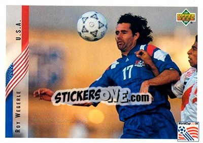 Figurina Roy Wegerle - World Cup USA 1994. Contenders English/Spanish n. 13 - Upper Deck