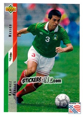 Sticker Ramirez Perales - World Cup USA 1994. Contenders English/Spanish - Upper Deck