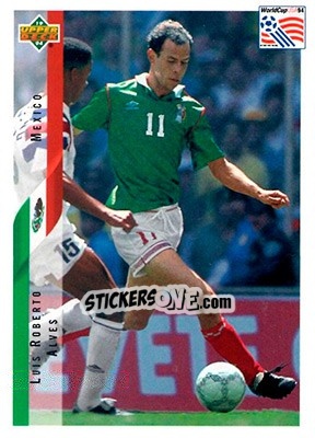 Sticker Luis Roberto Alves - World Cup USA 1994. Contenders English/Spanish - Upper Deck