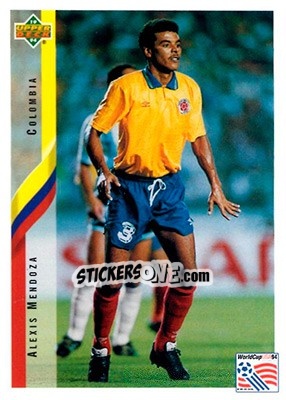 Sticker Alexis Mendoza - World Cup USA 1994. Contenders English/Spanish n. 51 - Upper Deck