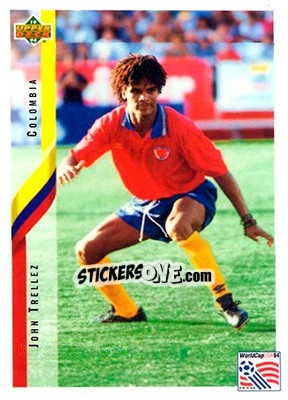 Sticker John Trellez - World Cup USA 1994. Contenders English/Spanish n. 60 - Upper Deck