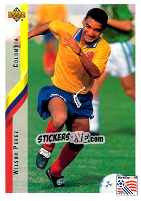 Figurina Wilson Perez - World Cup USA 1994. Contenders English/Spanish n. 61 - Upper Deck