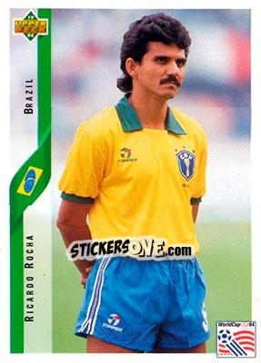 Sticker RIcardo Rocha - World Cup USA 1994. Contenders English/Spanish - Upper Deck