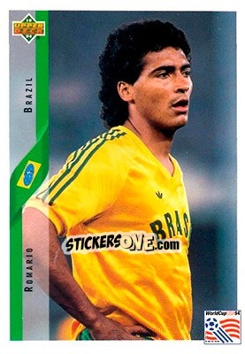 Sticker Romario - World Cup USA 1994. Contenders English/Spanish n. 76 - Upper Deck